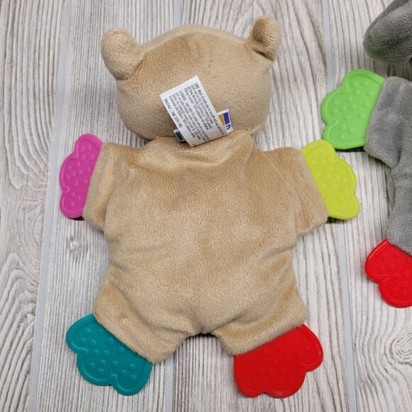 2 Cribmates Baby Teether Plush‎ Elephant Owl Toy Crinkle Dream BIG Who Loves You - Picture 5 of 10